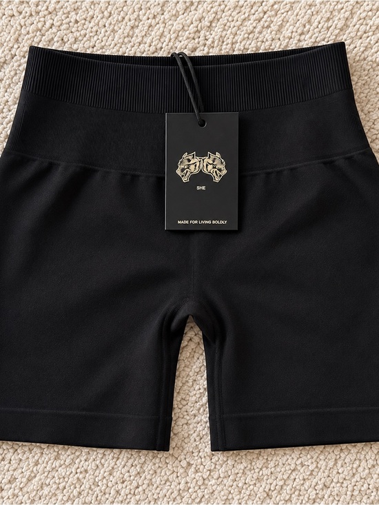 Darc Sport Pants - Darc Sport SHE Wolves Forever Katya Seamless Shorts Black S NWT 103/1000